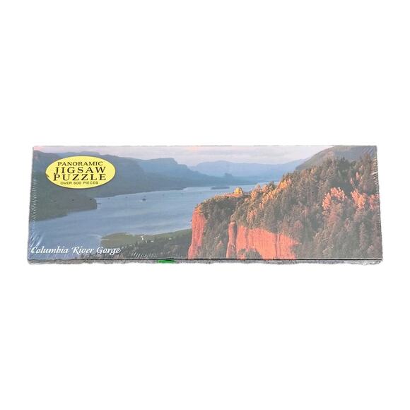 No brand Other - Columbia River Gorge Panoramic Jigsaw Puzzle 500 Pieces 12x36" New Sealed